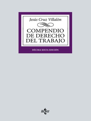 cover image of Compendio de Derecho del Trabajo